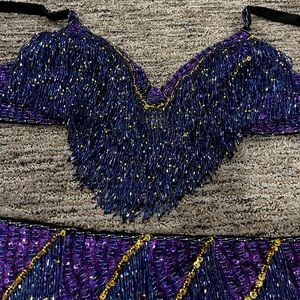 Belly dance bra and belt set